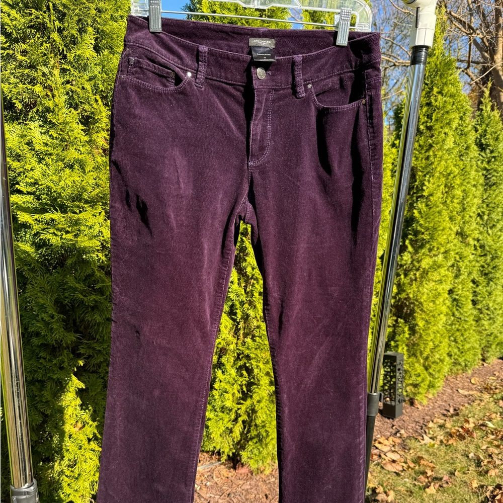 Ann Taylor Plum Corduroys